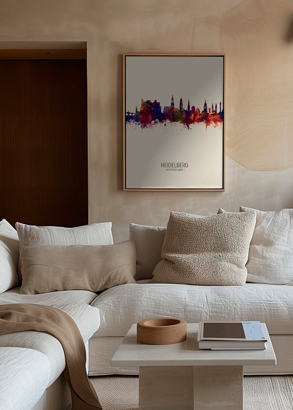 Køkkenkunst Heidelberg akvarel skyline