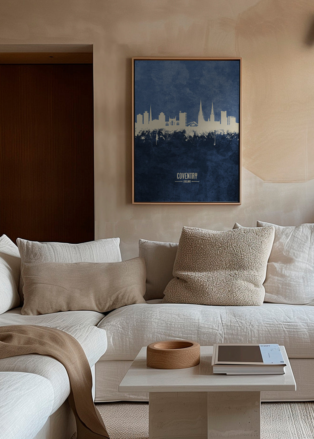 Køkkenkunst Coventry blå skyline