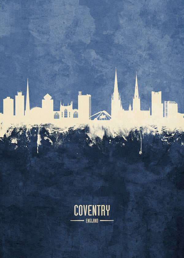 Køkkenkunst Coventry blå skyline