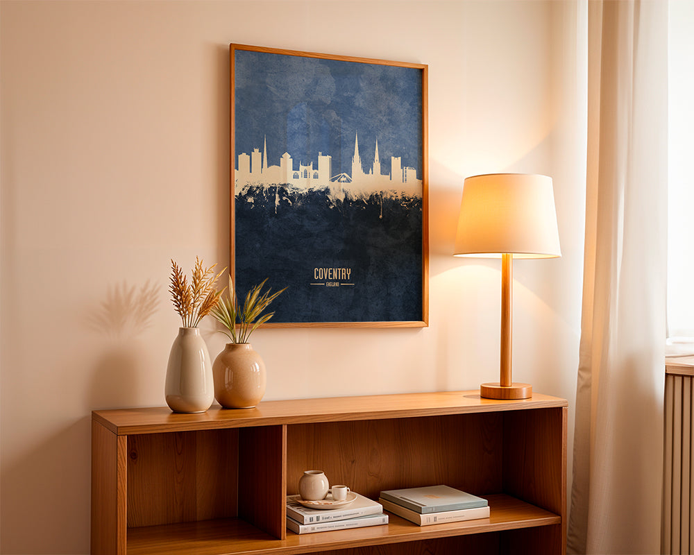 Køkkenkunst Coventry blå skyline