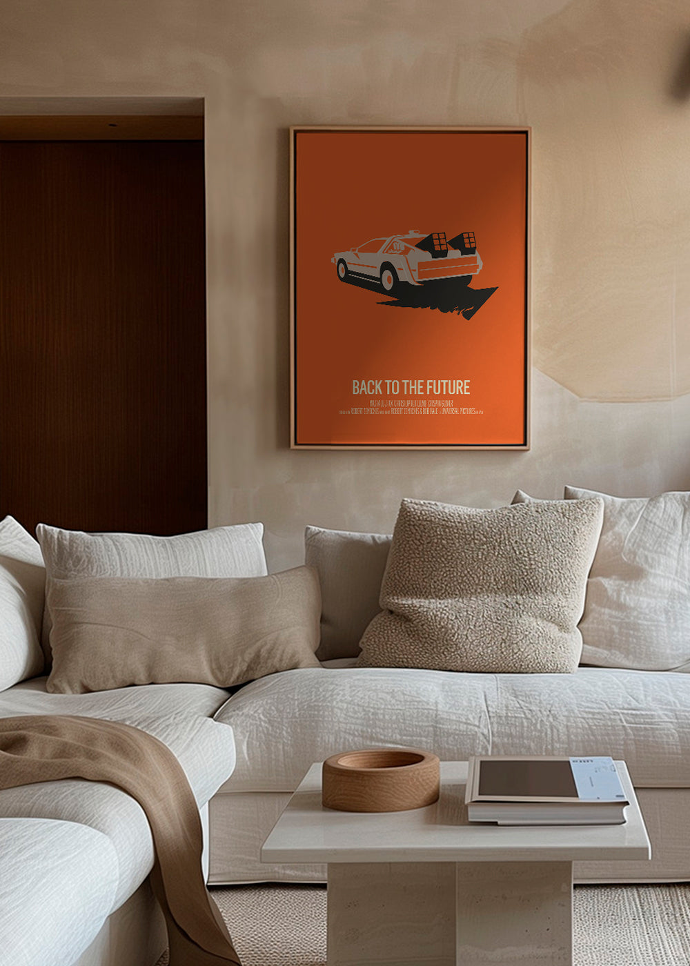 Vintage plakat DeLorean orange
