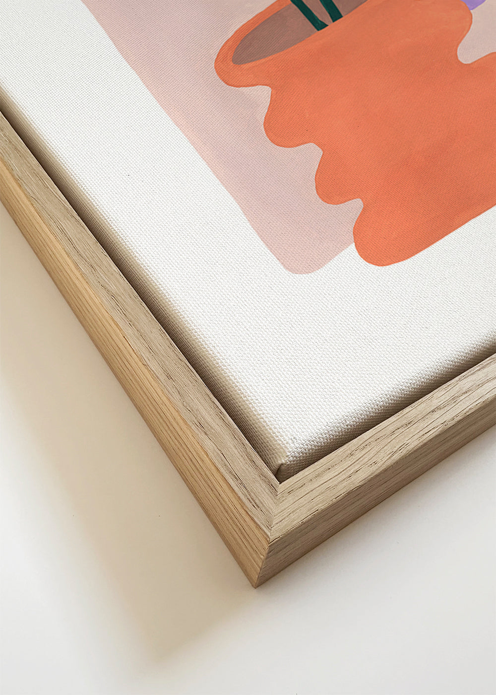 Botanisk plakat med plante i terracotta krukke