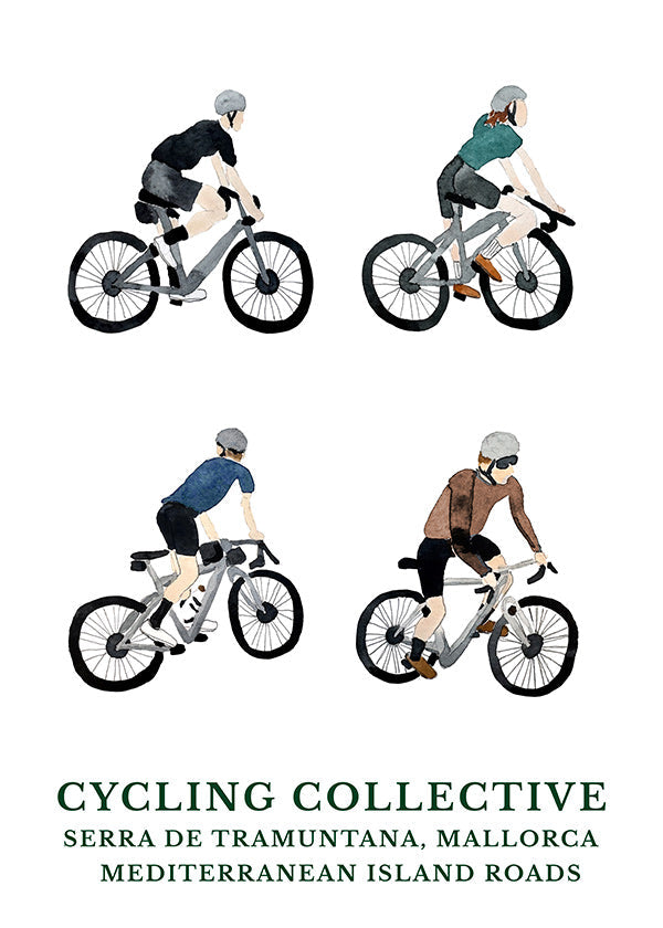 Sportkunst Mallorca cyklister