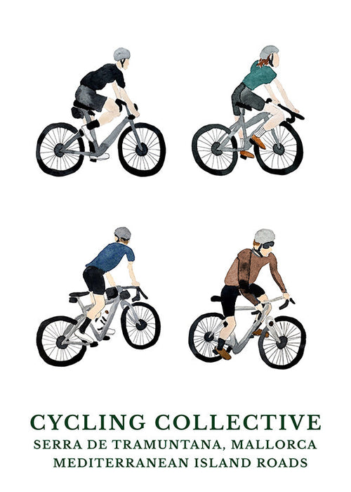 Sportkunst Mallorca cyklister