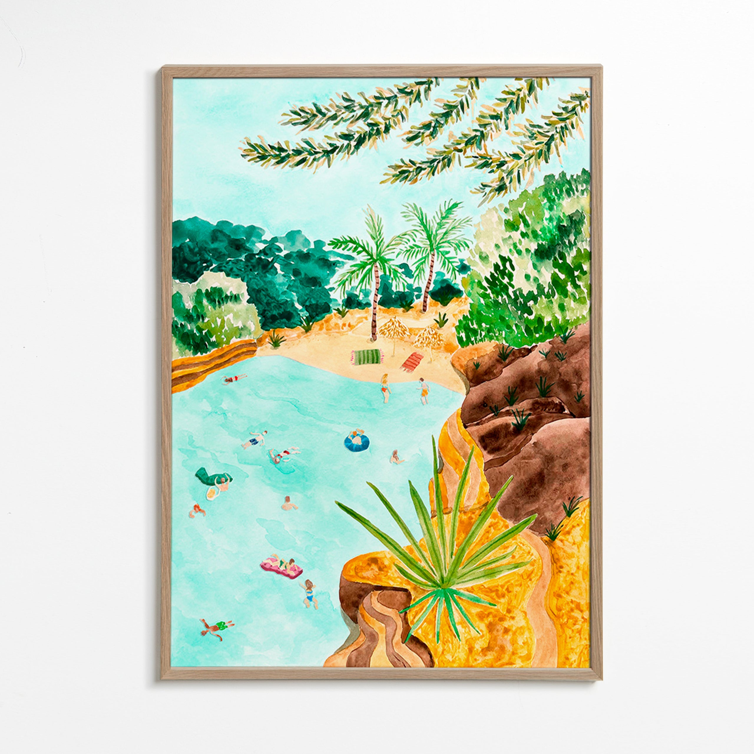 Landskabskunst Kystbugt illustration