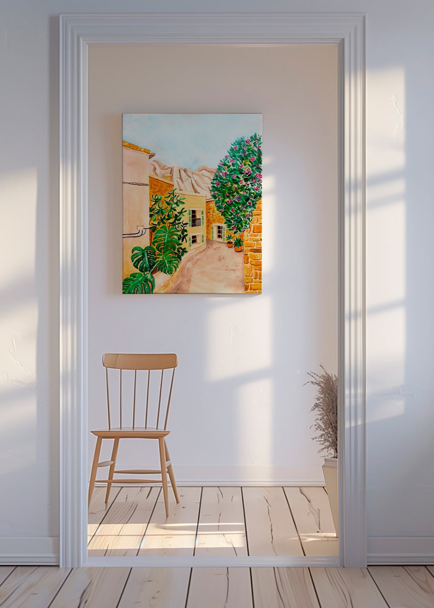 Landskabskunst: mediterraan gadekvarter