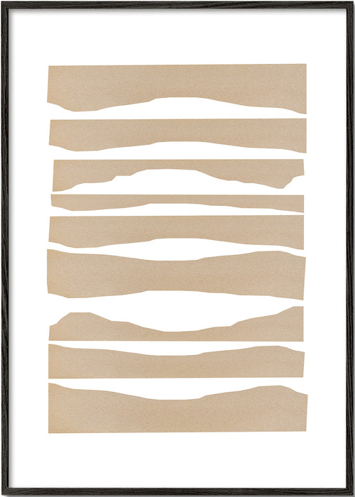 Minimalistisk billede revne beige striber