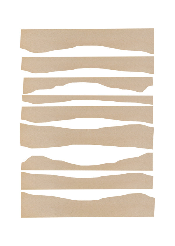 Minimalistisk billede revne beige striber
