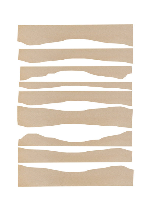 Minimalistisk billede revne beige striber