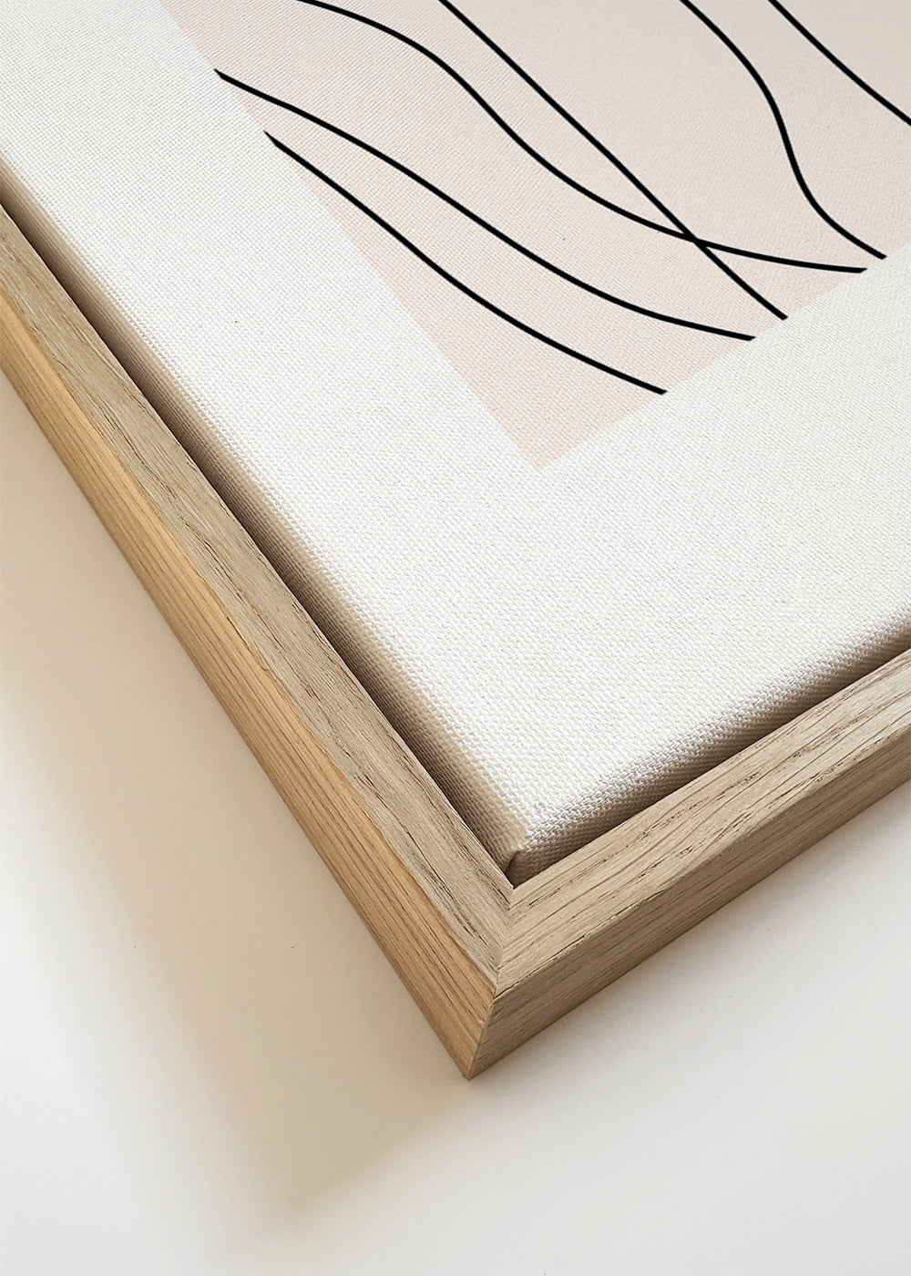 Minimalistisk plakat med organiske linjer