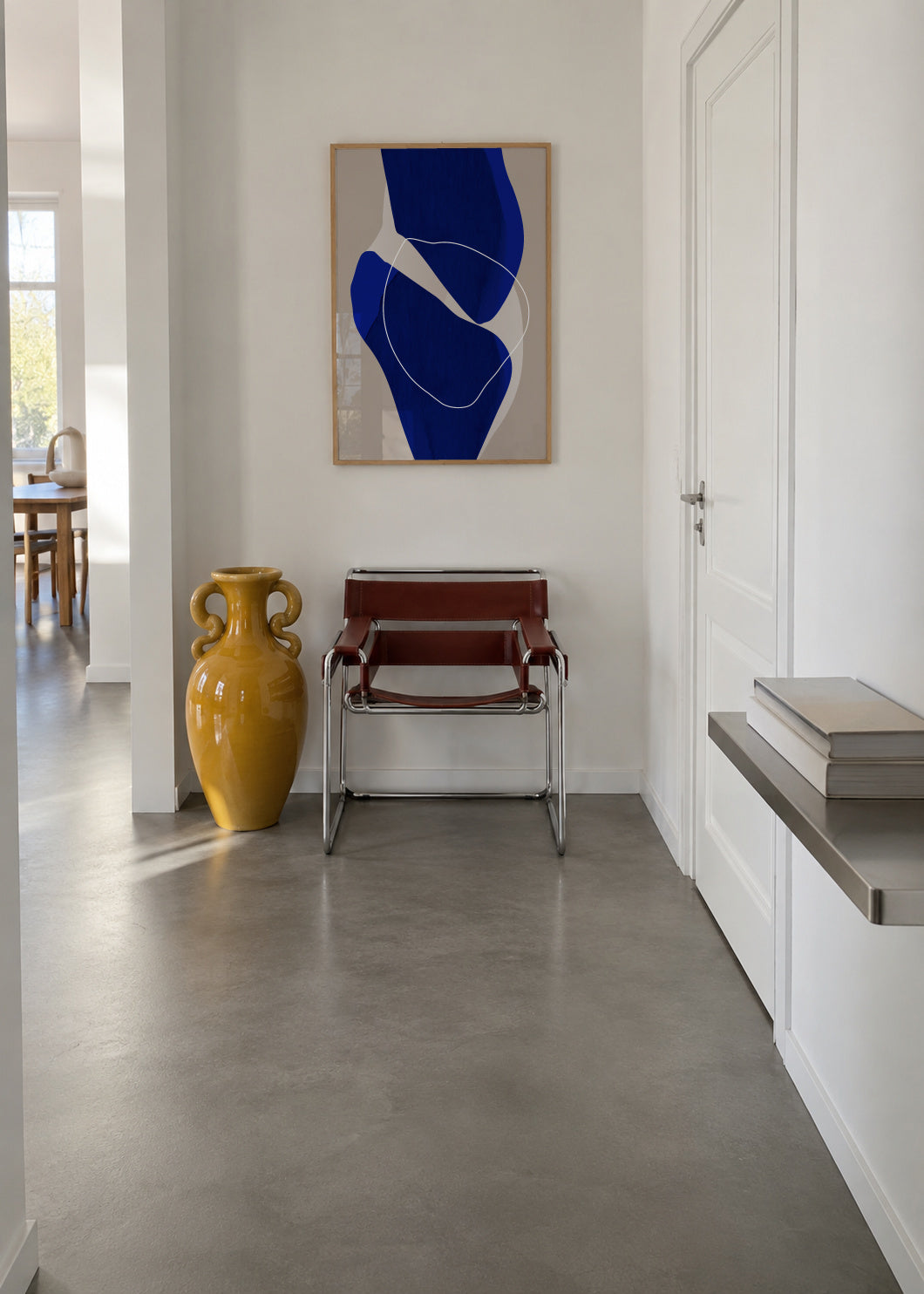 Form XXV - Framed poster in an interior