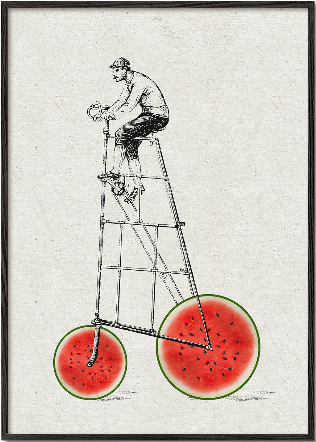 Køkkenkunst med vandmelonscykel
