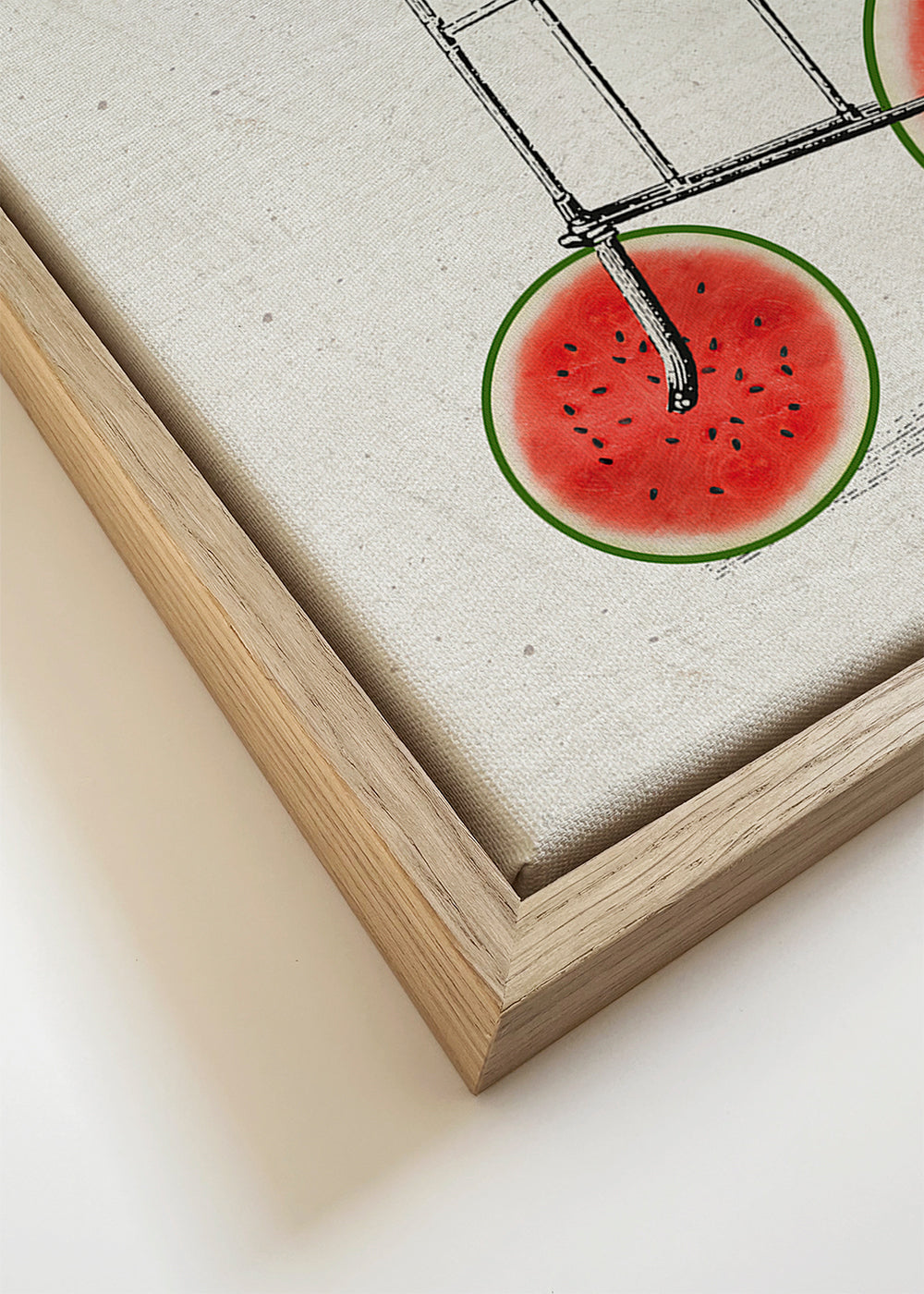 Køkkenkunst med vandmelonscykel