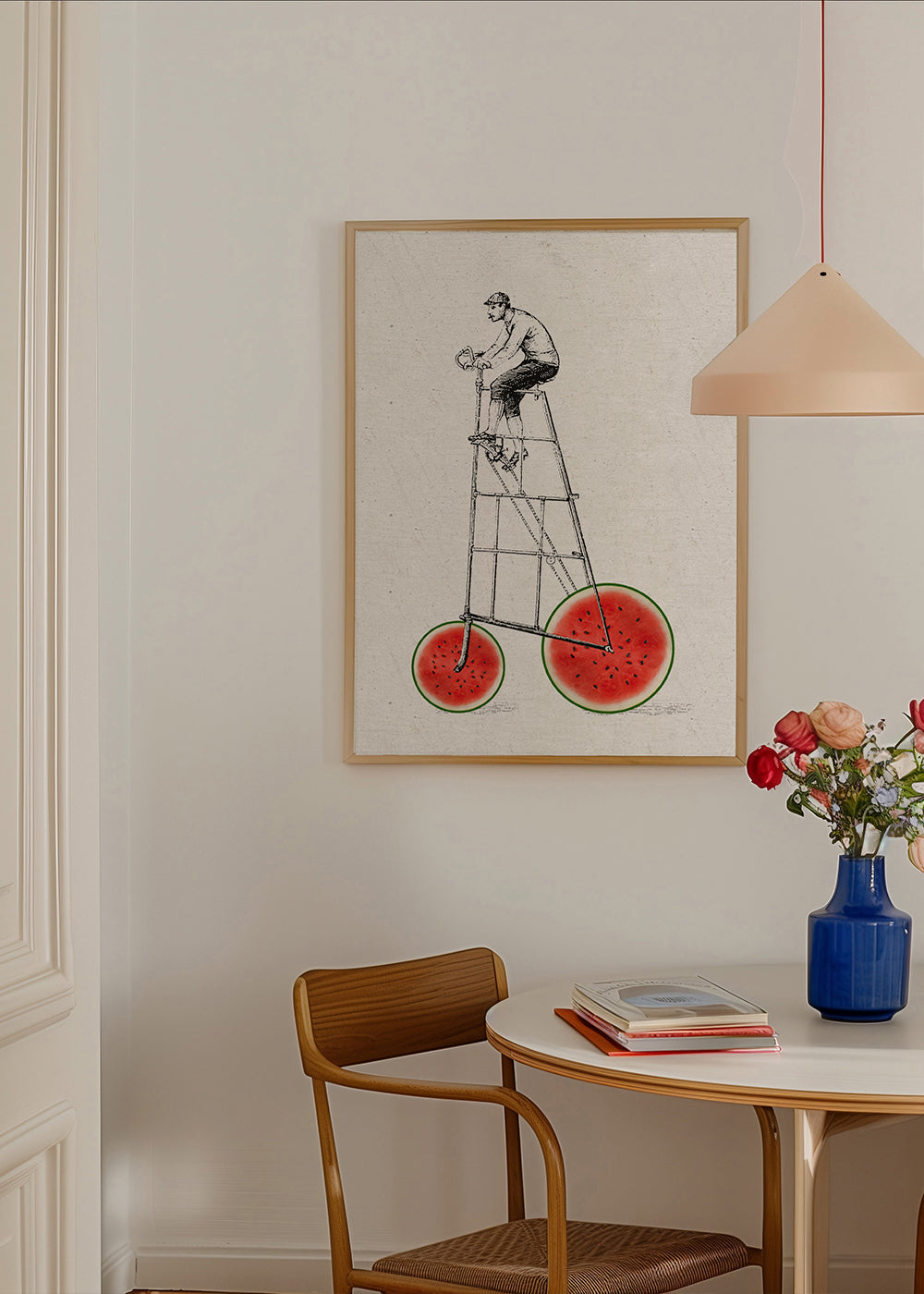 Køkkenkunst med vandmelonscykel