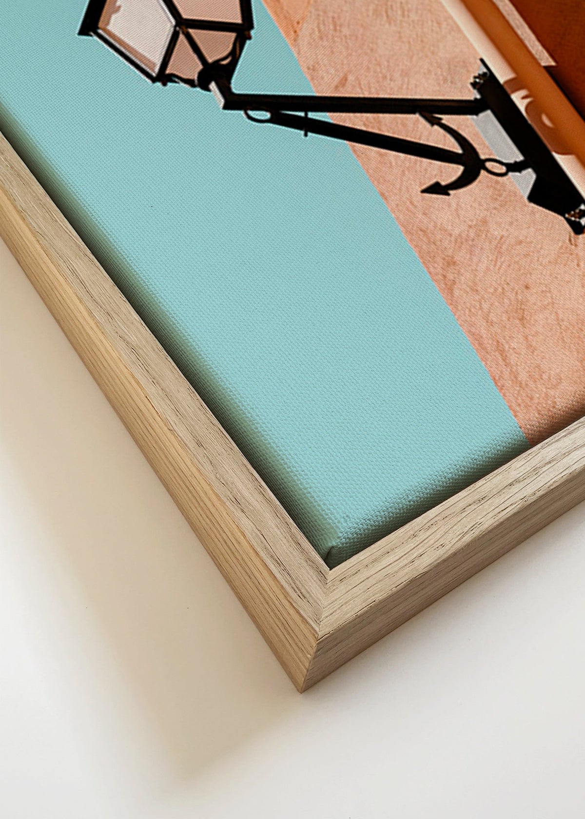 Køkkenkunst Rue de May lanterne og skygge – Canvas detail