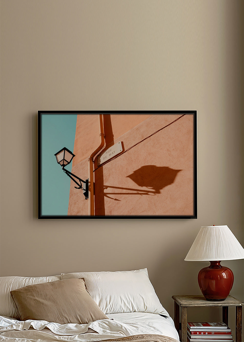 Køkkenkunst Rue de May lanterne og skygge – Canvas1