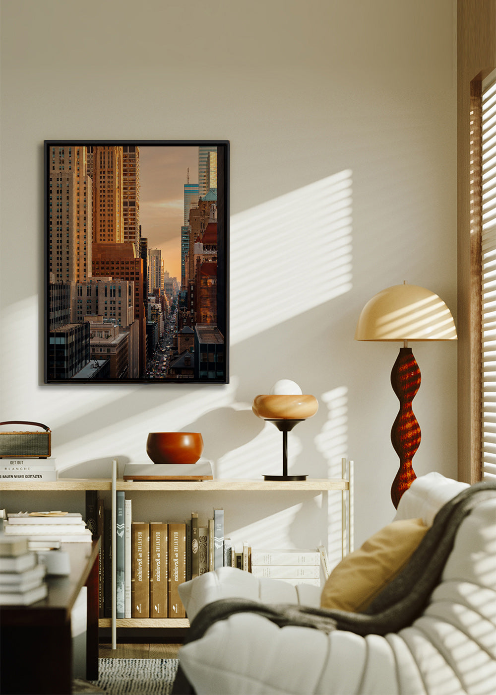 Bybillede ved morgengry – Canvas2