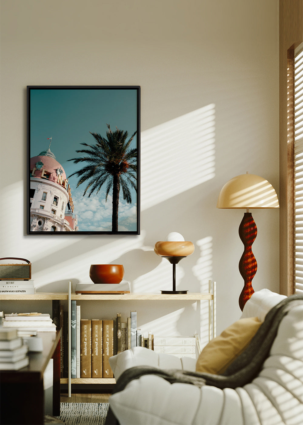 Køkkenkunst Riviera kuppel med palme – Canvas1