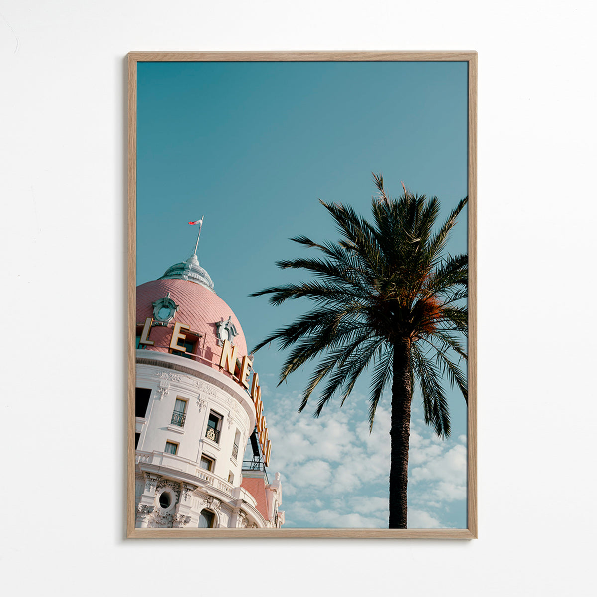 Køkkenkunst Riviera kuppel med palme – Oak Frame