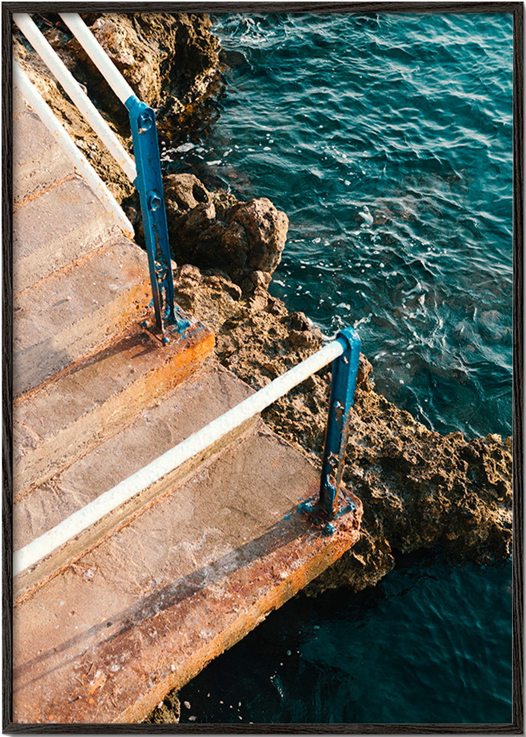 Landskabskunst: trappe til havet – Black Frame