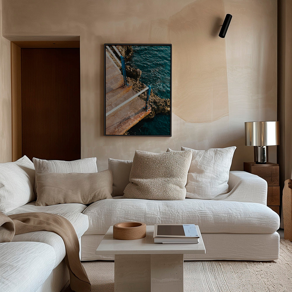 Landskabskunst: trappe til havet – Canvas1