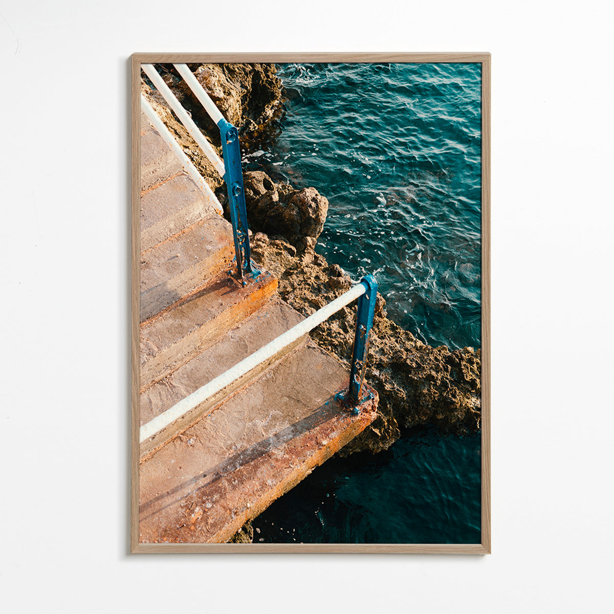 Landskabskunst: trappe til havet – Oak Frame