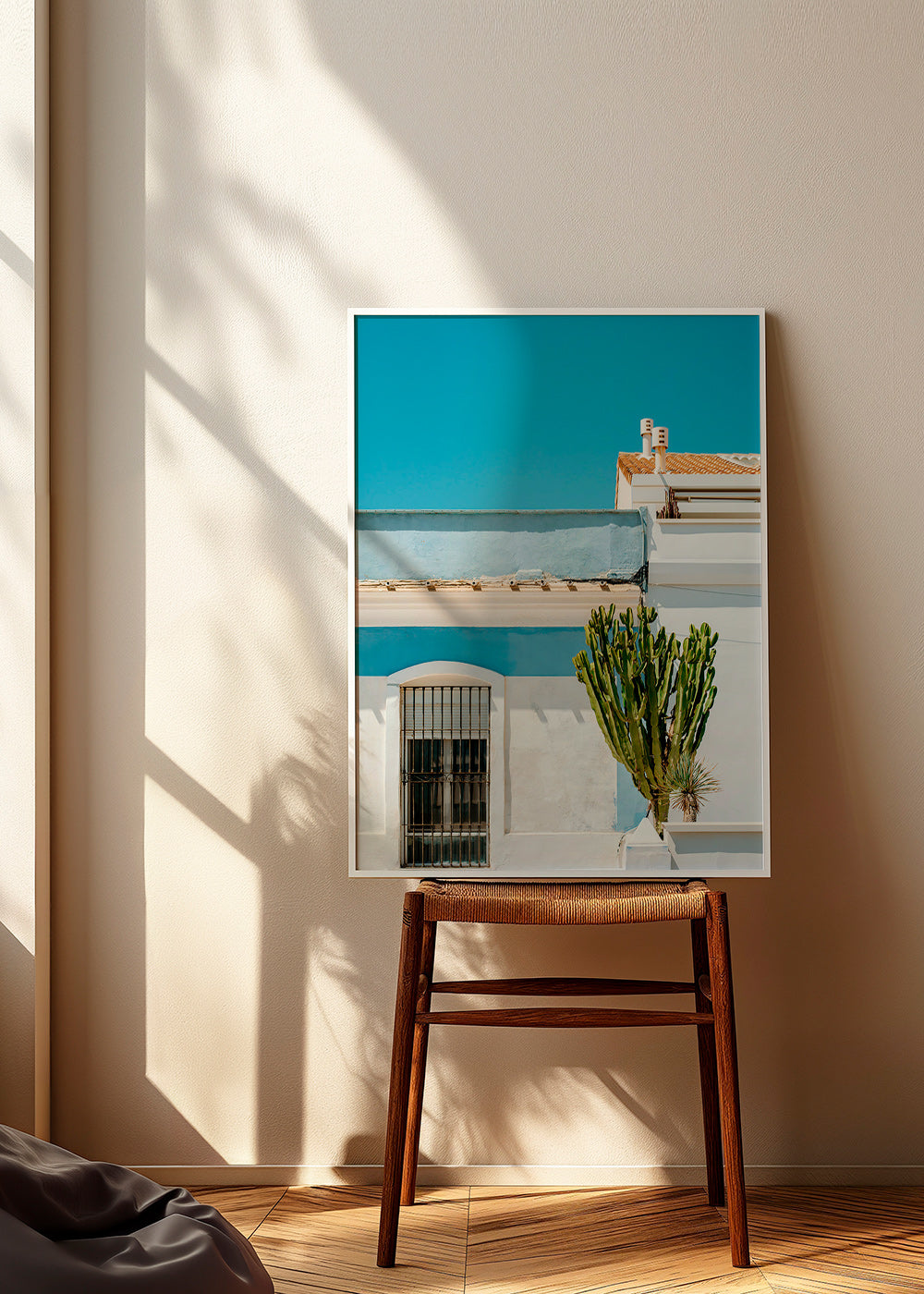Botanisk plakat: middelhavsfacade med kaktus – Product1