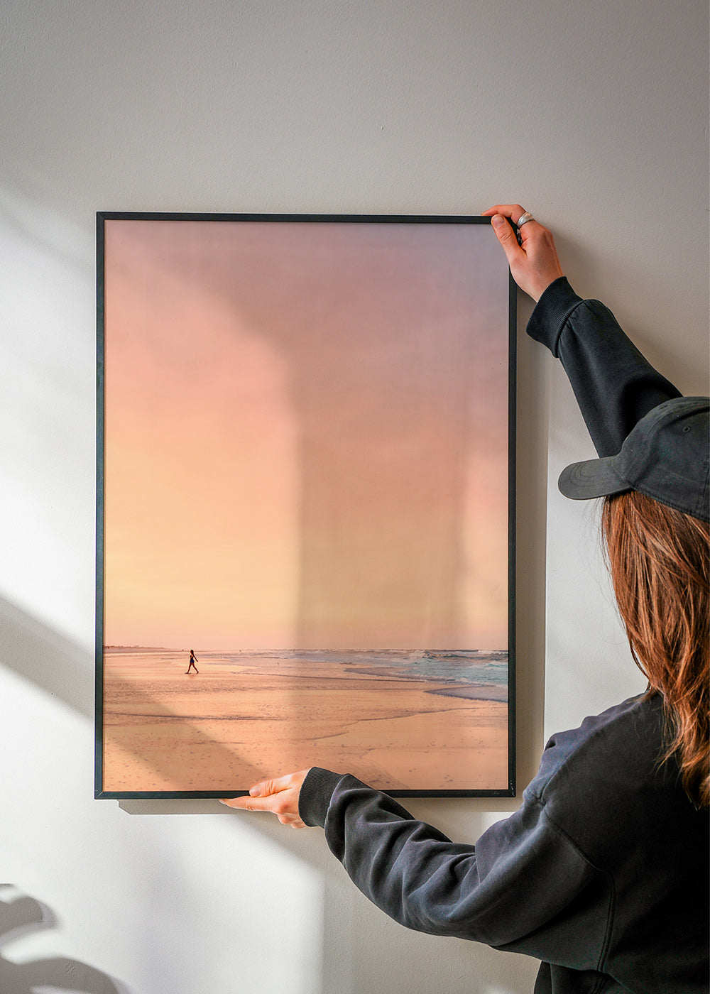 Landskabskunst: pastelstrand ved solopgang – Product2
