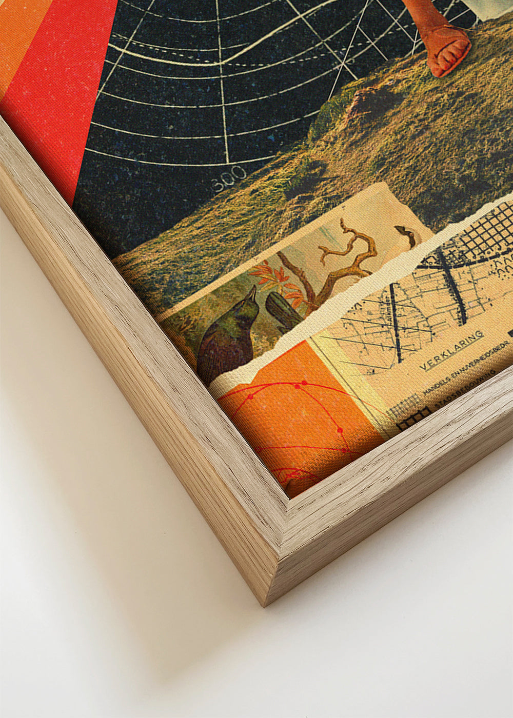 Vintage plakat med kamera-collage