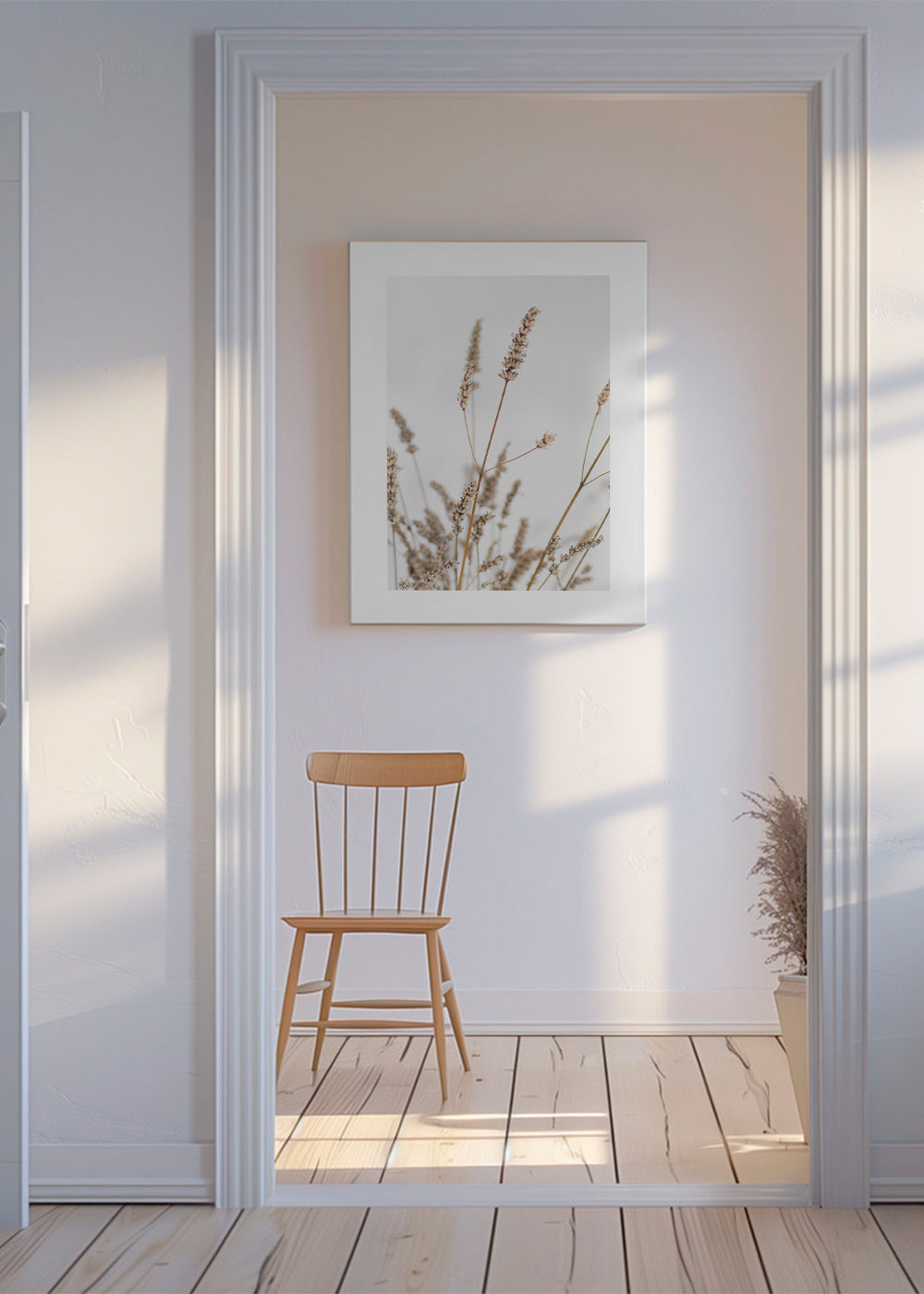 Botanisk plakat: tørrede aks vertikal