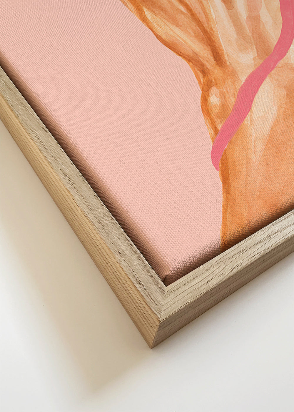 Illustration hånd med rosa bånd
