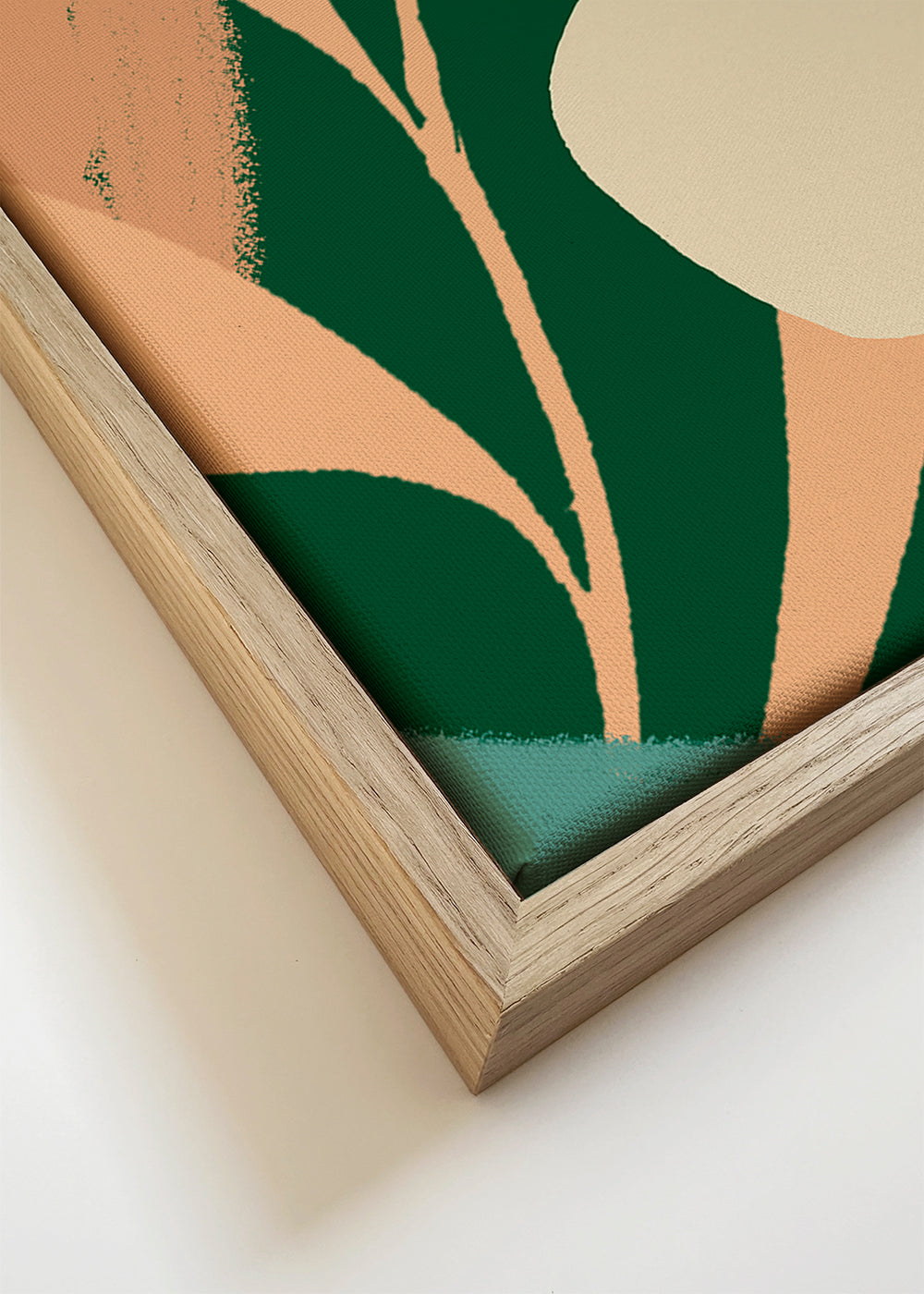 Botanisk plakat med organiske blade