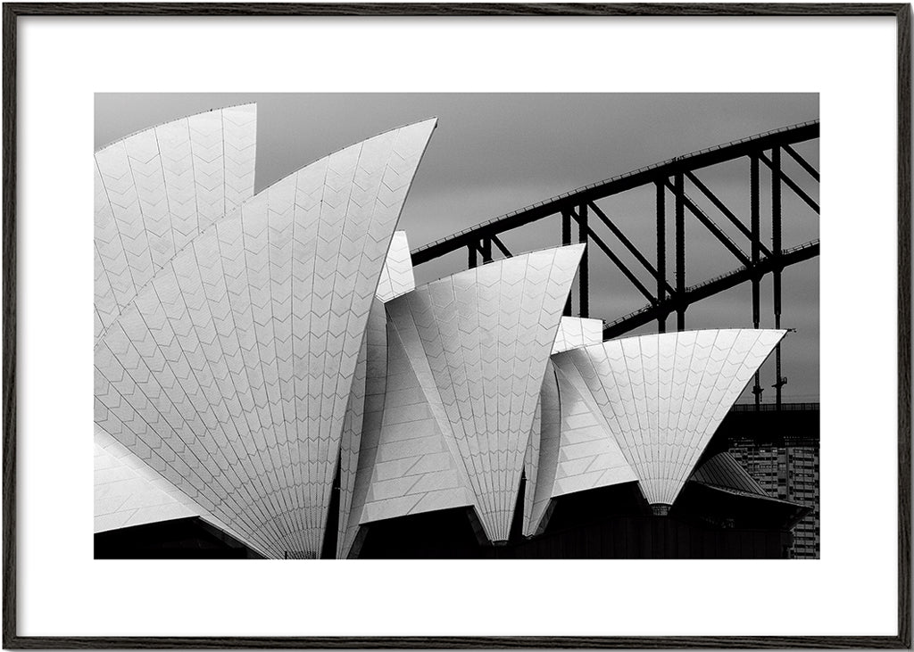 Byplakat Opera House sort-hvid