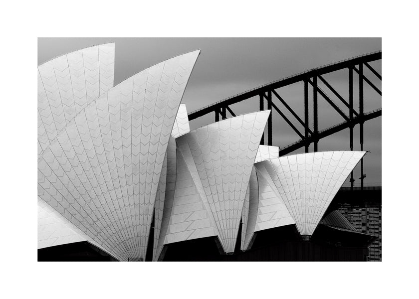 Byplakat Opera House sort-hvid