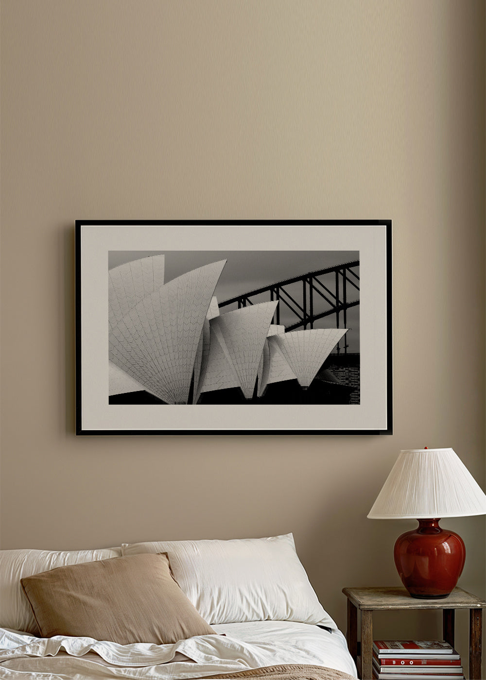 Byplakat Opera House sort-hvid