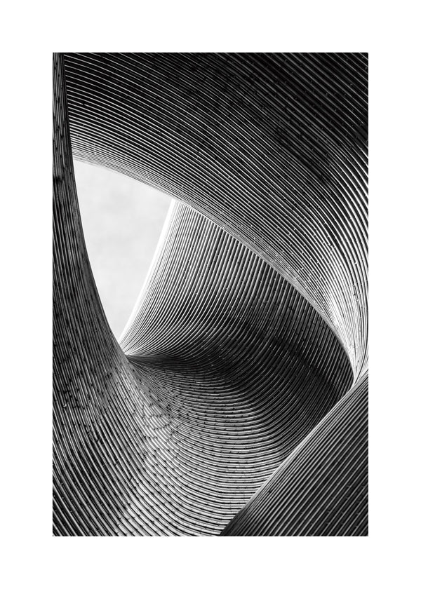 Arkitekturfotografi med buede linjer