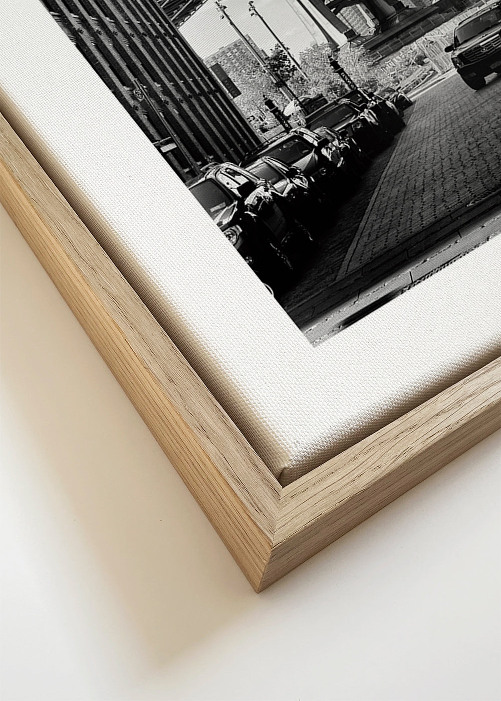 Byplakat Manhattan Bridge sort-hvid