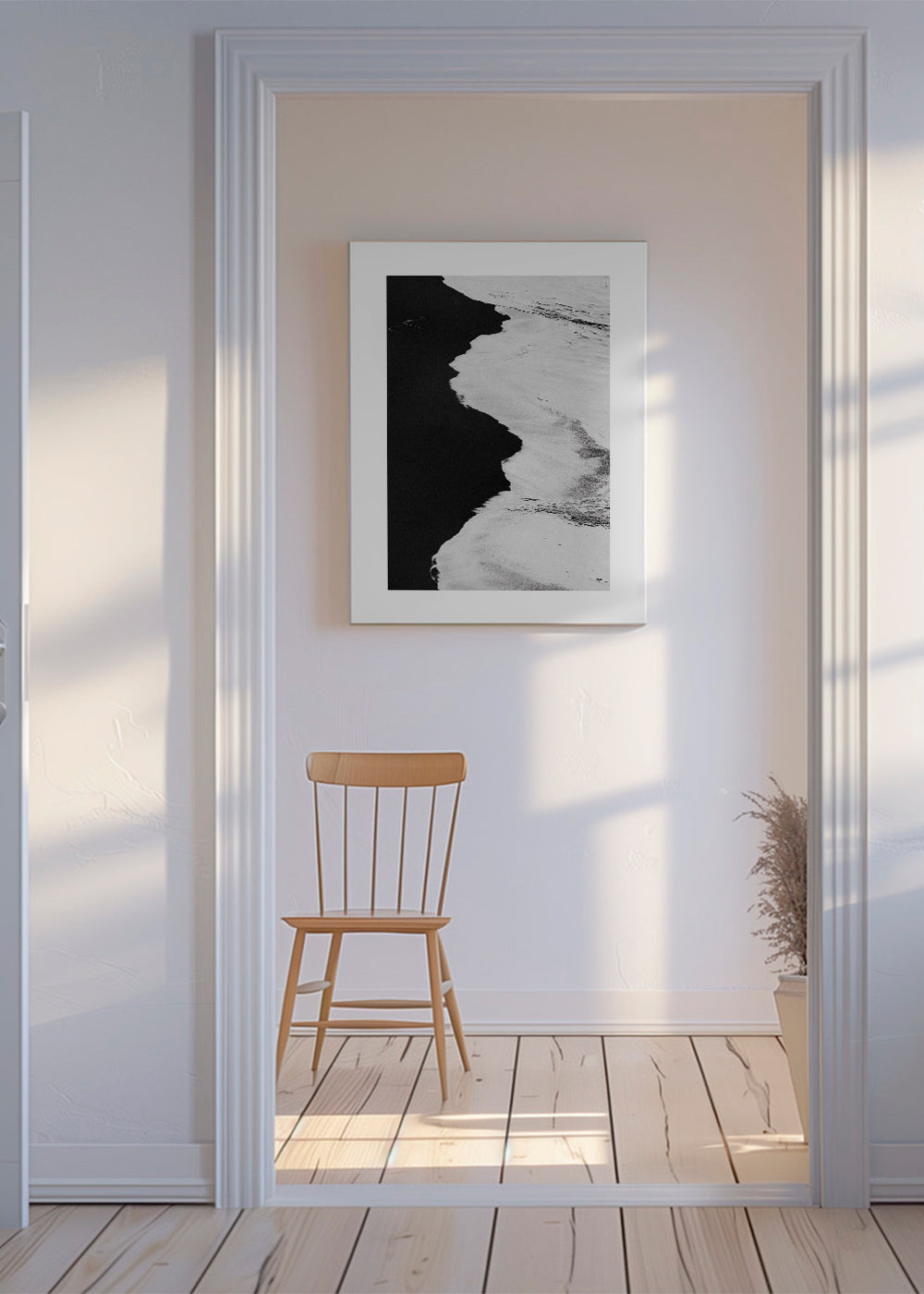 Køkkenkunst: kyst i sort-hvid