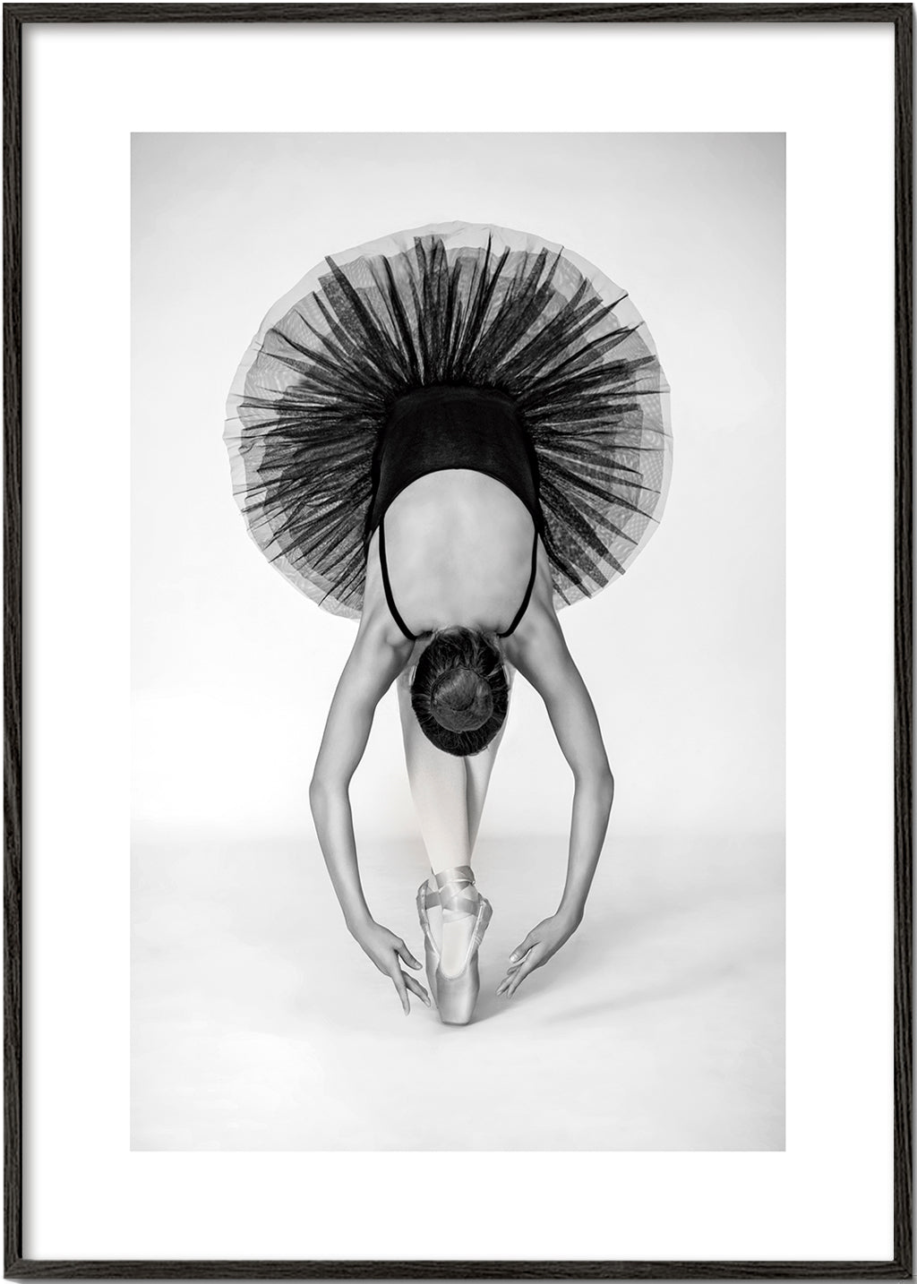 Balletfotografi af danser på tåspidser