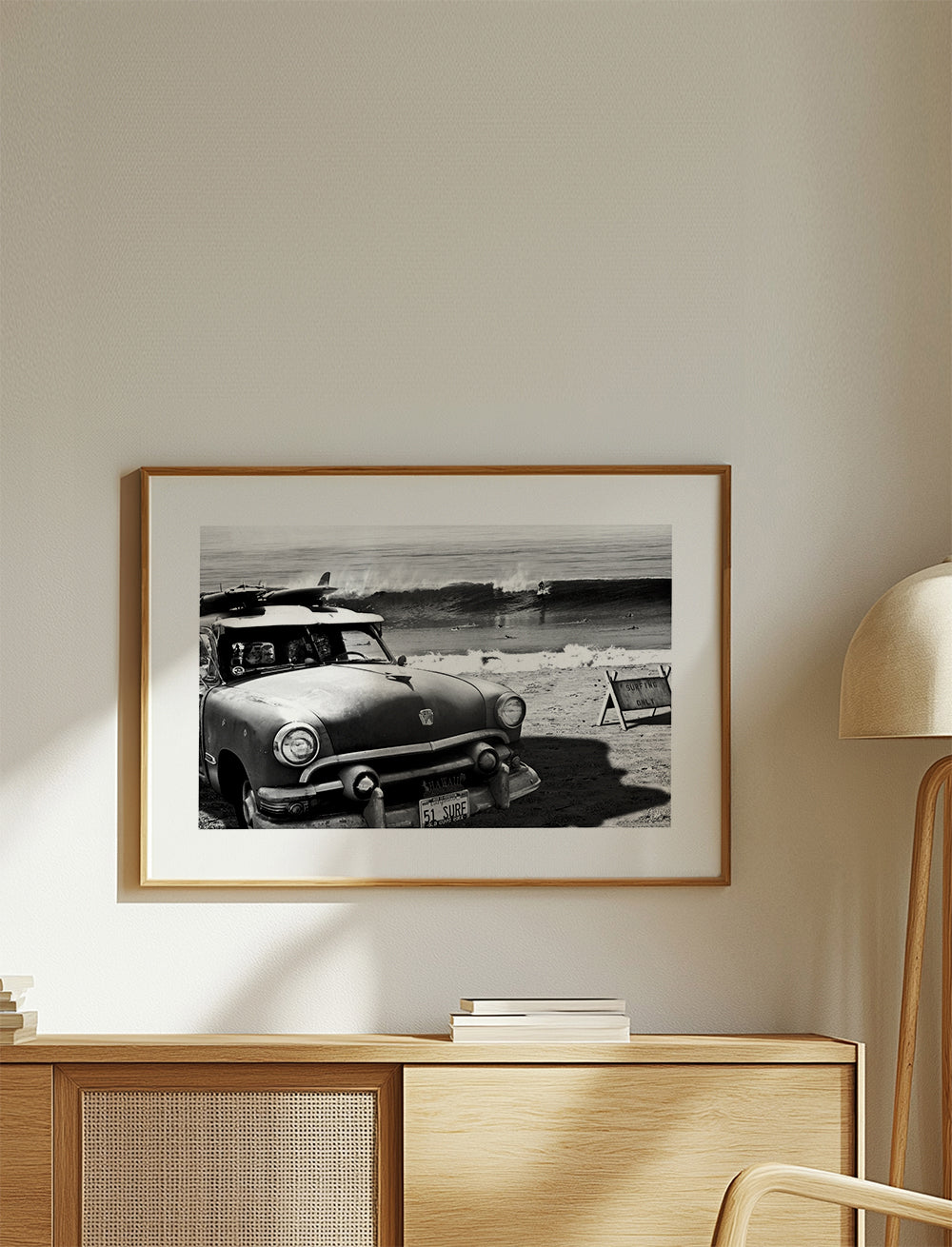 Fotografi af vintage bil på stranden