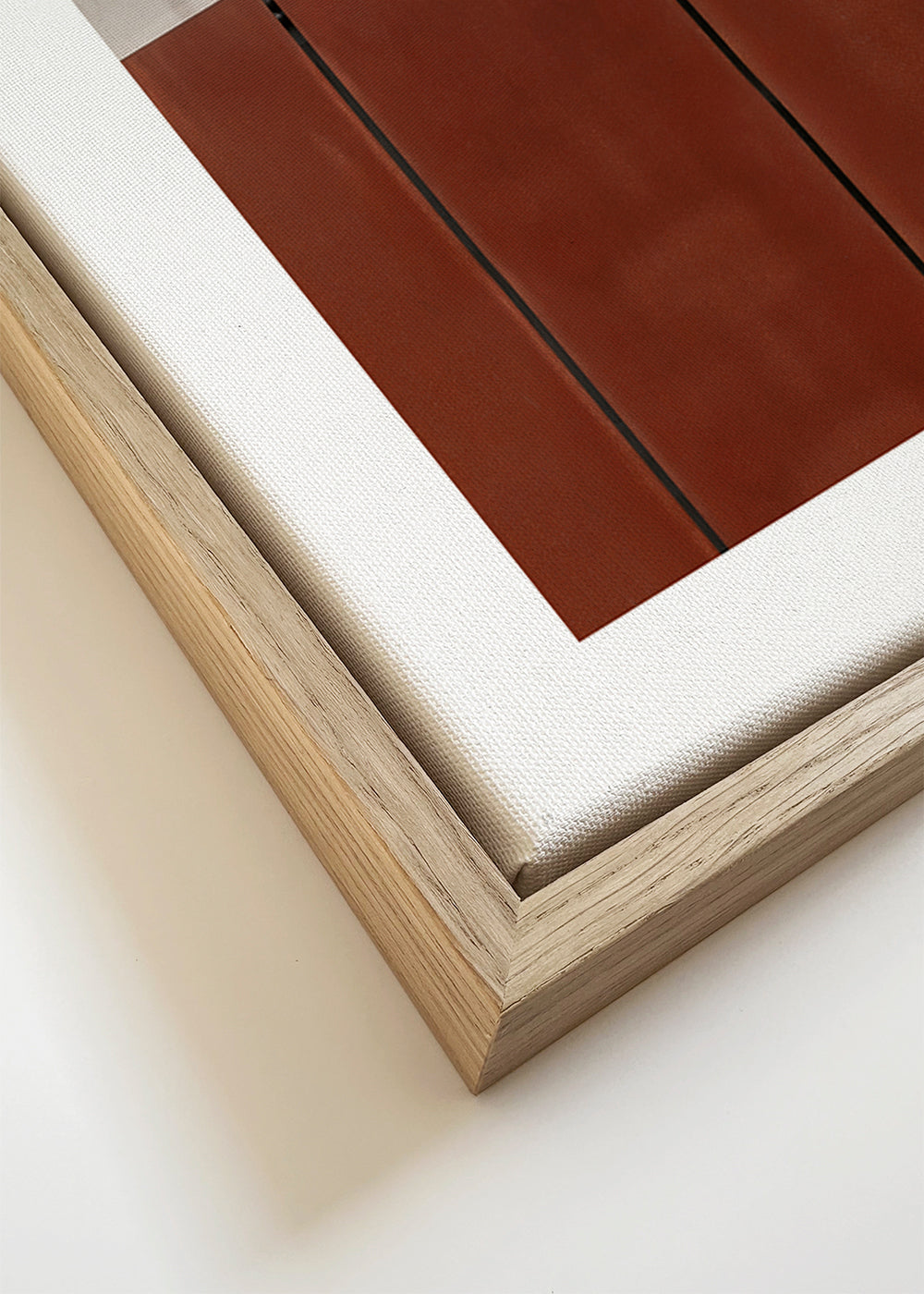 Minimalistisk plakat med rustne paneler