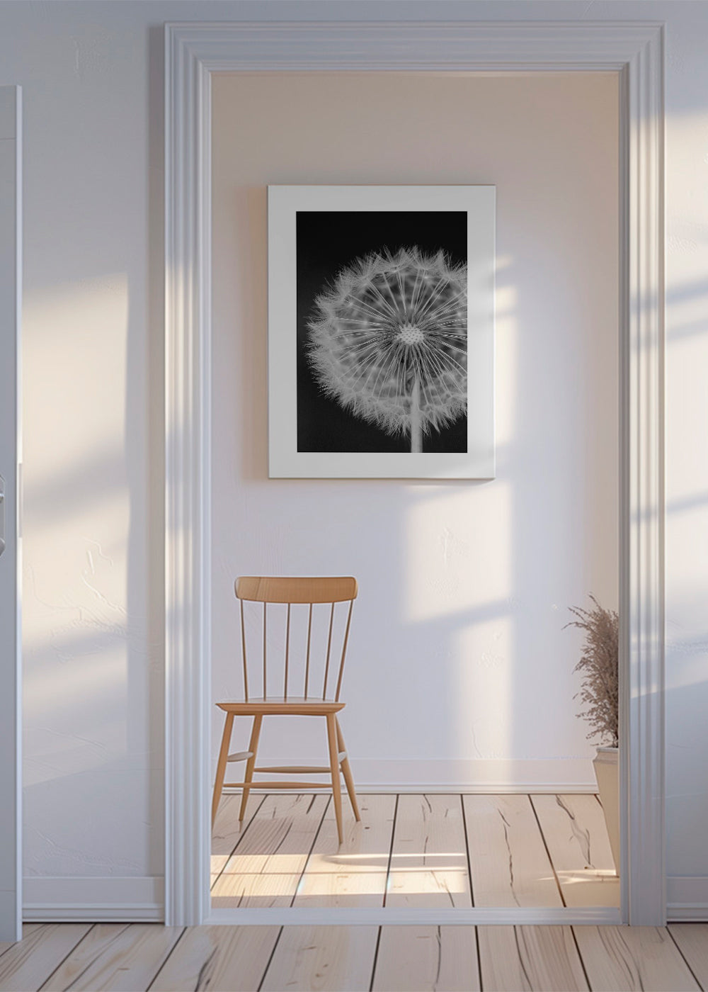 Botanisk plakat løvehale nærbillede