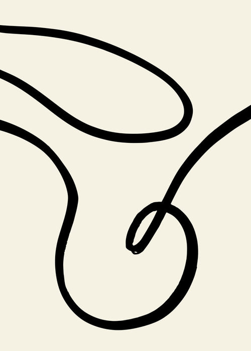 Minimalist-plakat sorte linjer organiske