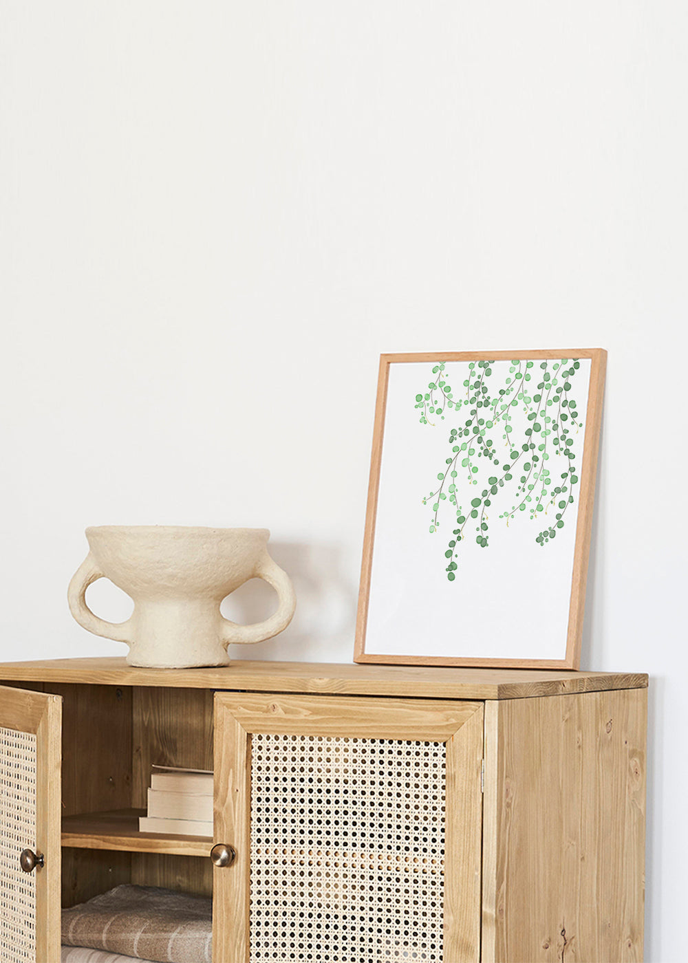 Botanisk plakat hængende grene