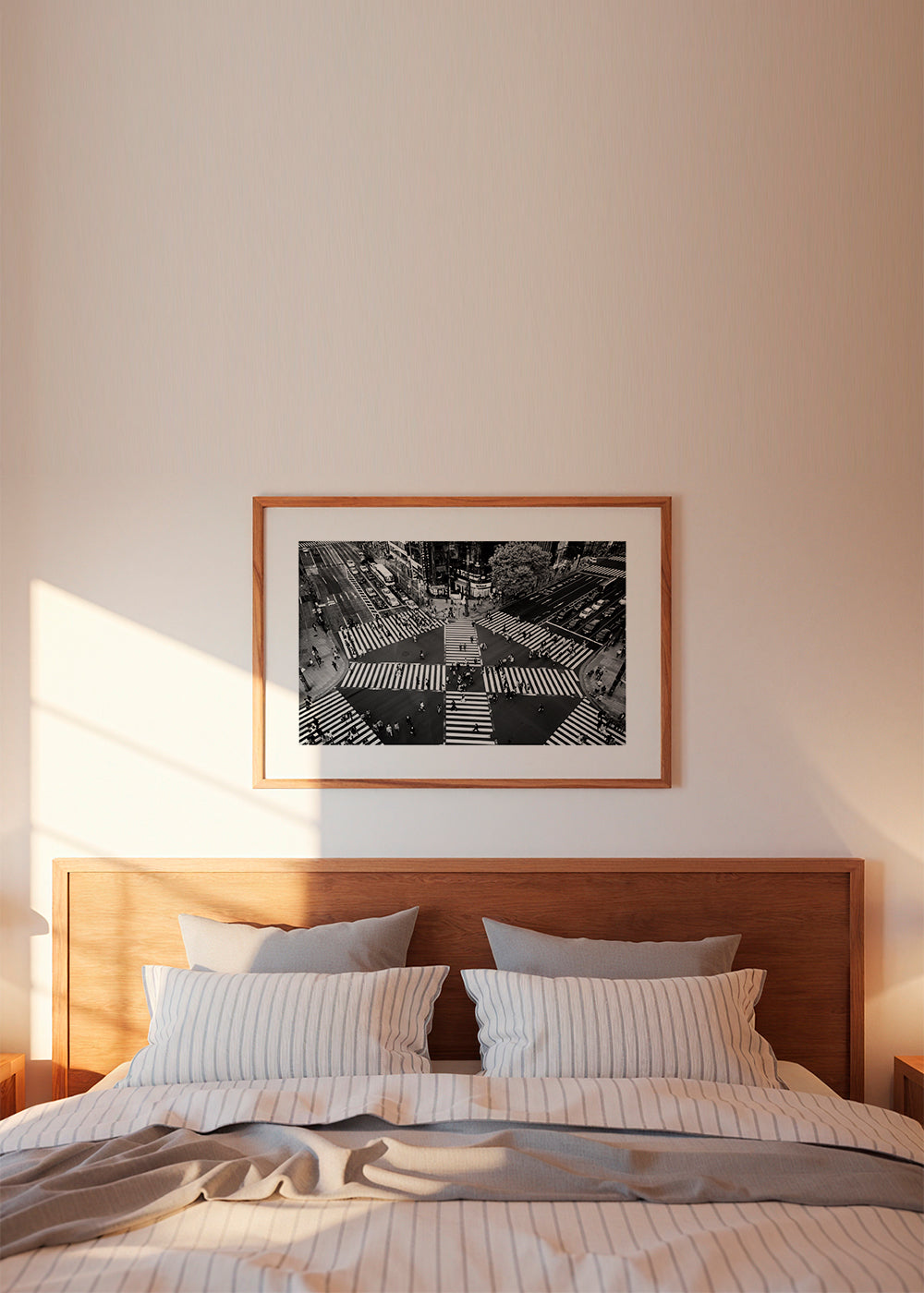 Køkkenkunst: Ginza fodgængerfelt i sort-hvid
