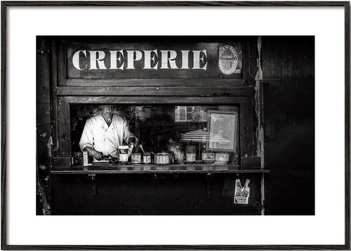 Køkkenkunst Creperie sort-hvid