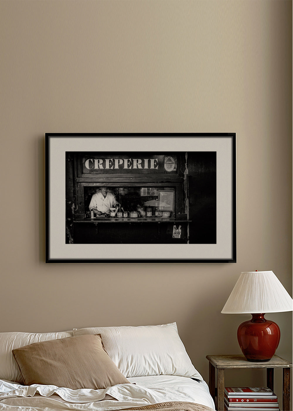 Køkkenkunst Creperie sort-hvid