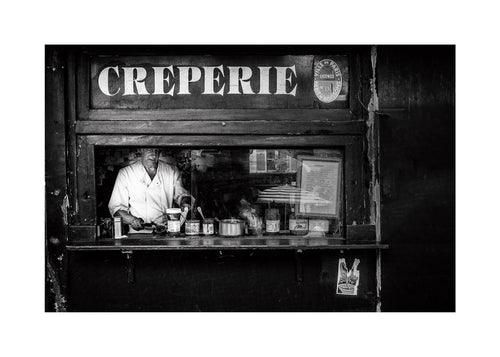 Køkkenkunst Creperie sort-hvid