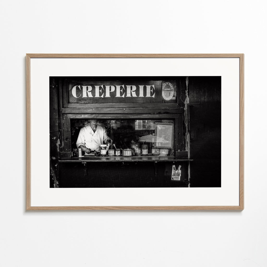 Køkkenkunst Creperie sort-hvid