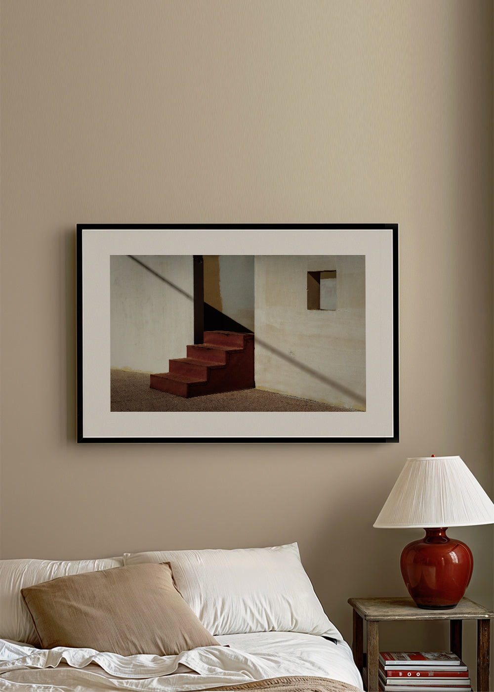 Fotografi af minimalistisk trappe